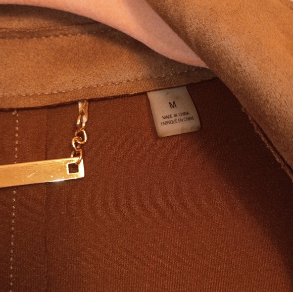 Elegant Brown Women's Coat - Picture 6 of 8